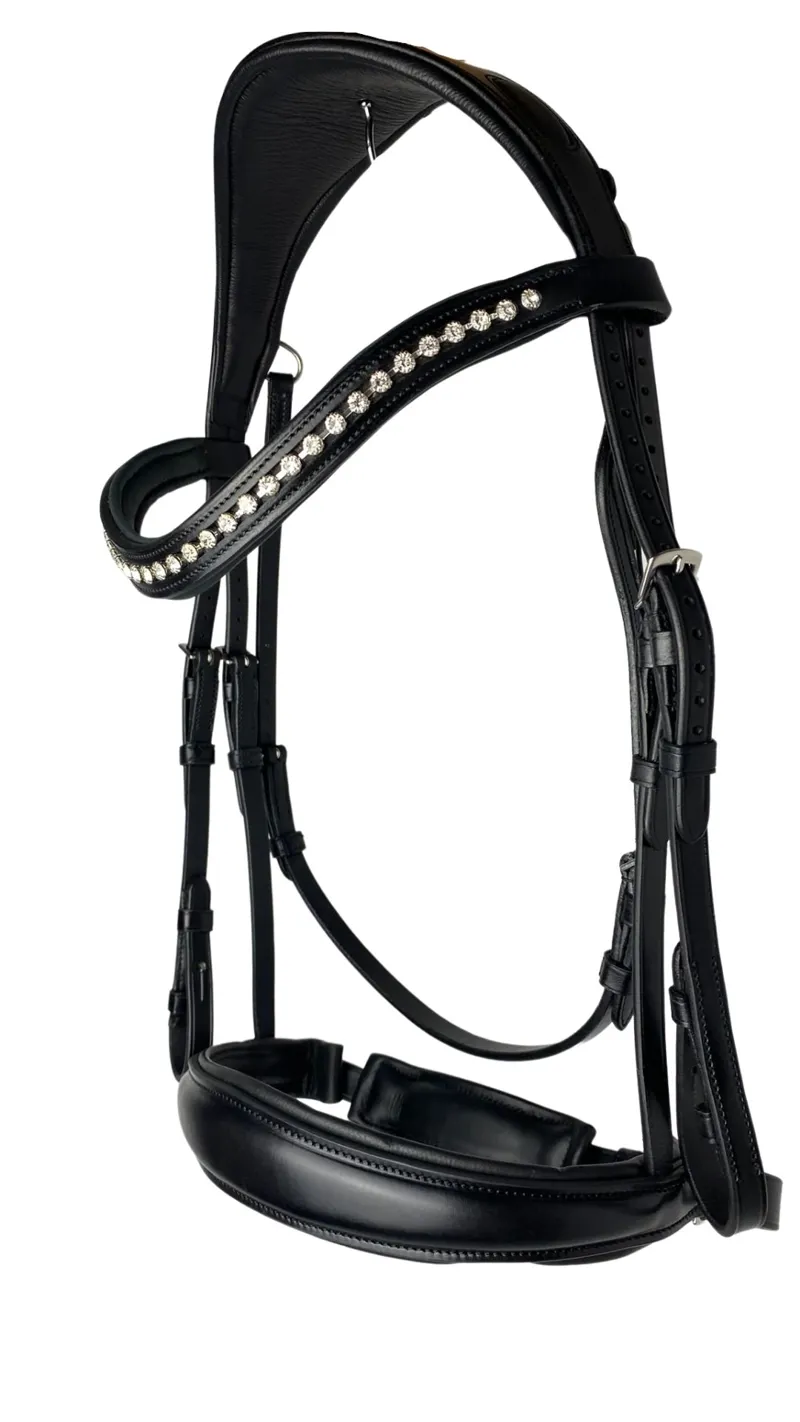 Equiline Crystal Crank Snaffle Bridle